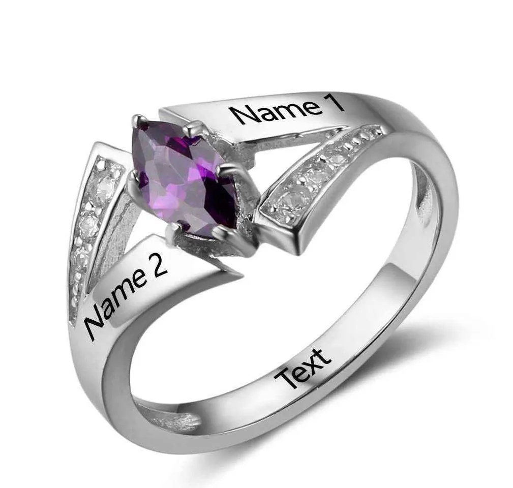 Personalized Birthstone Mother's Ring
