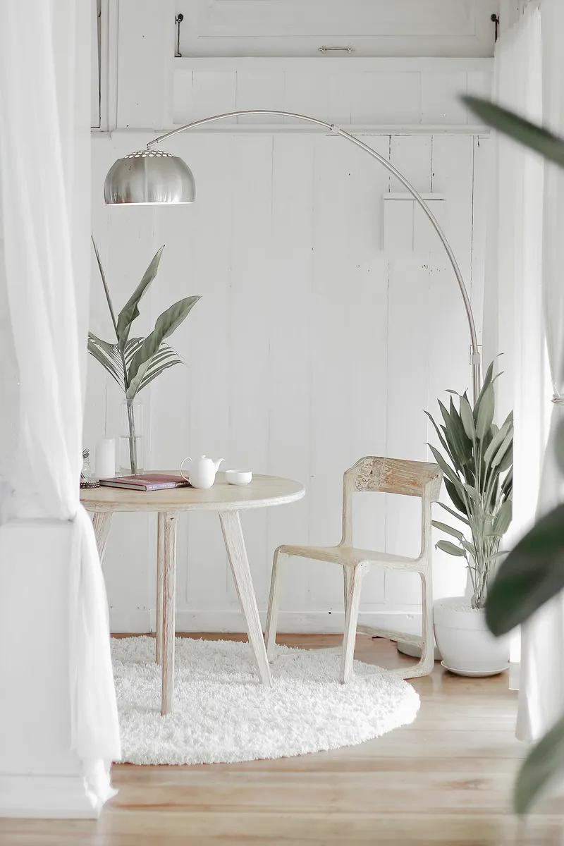 Reading chair with books and soft light