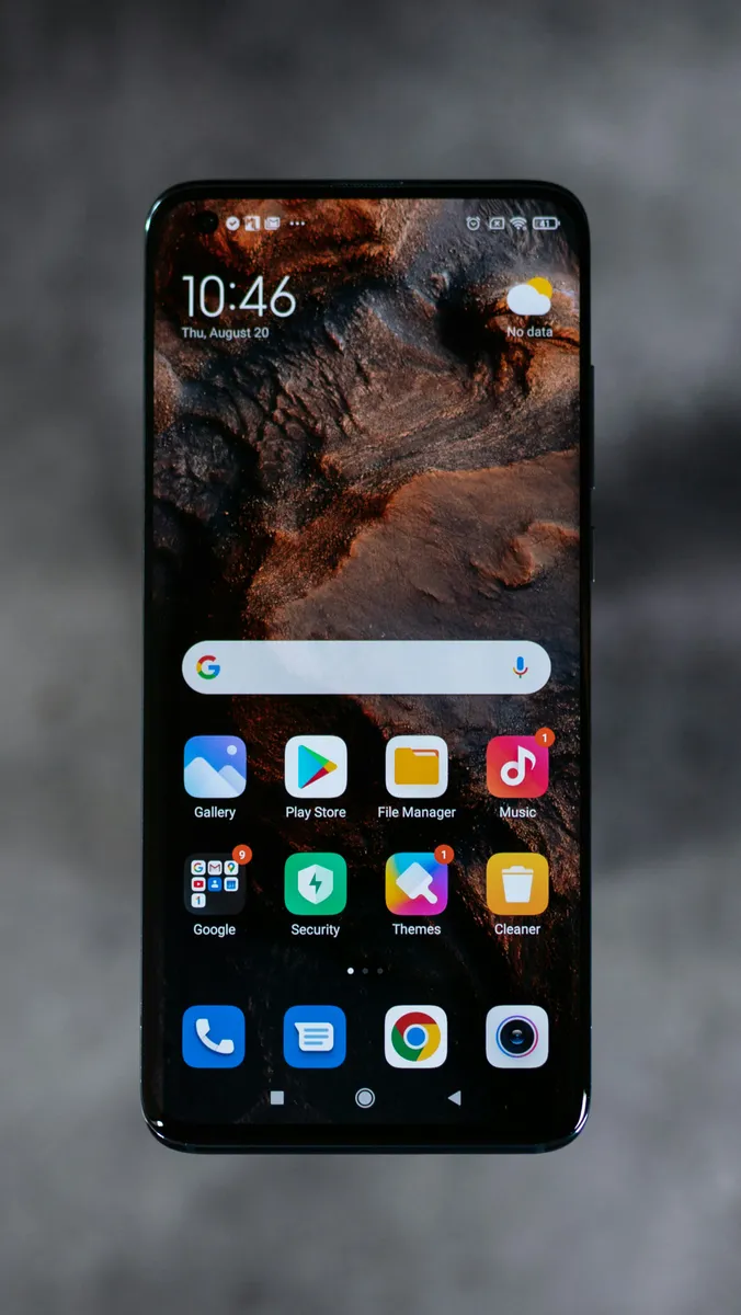Premium smartphone inspected before a trade-in purchase