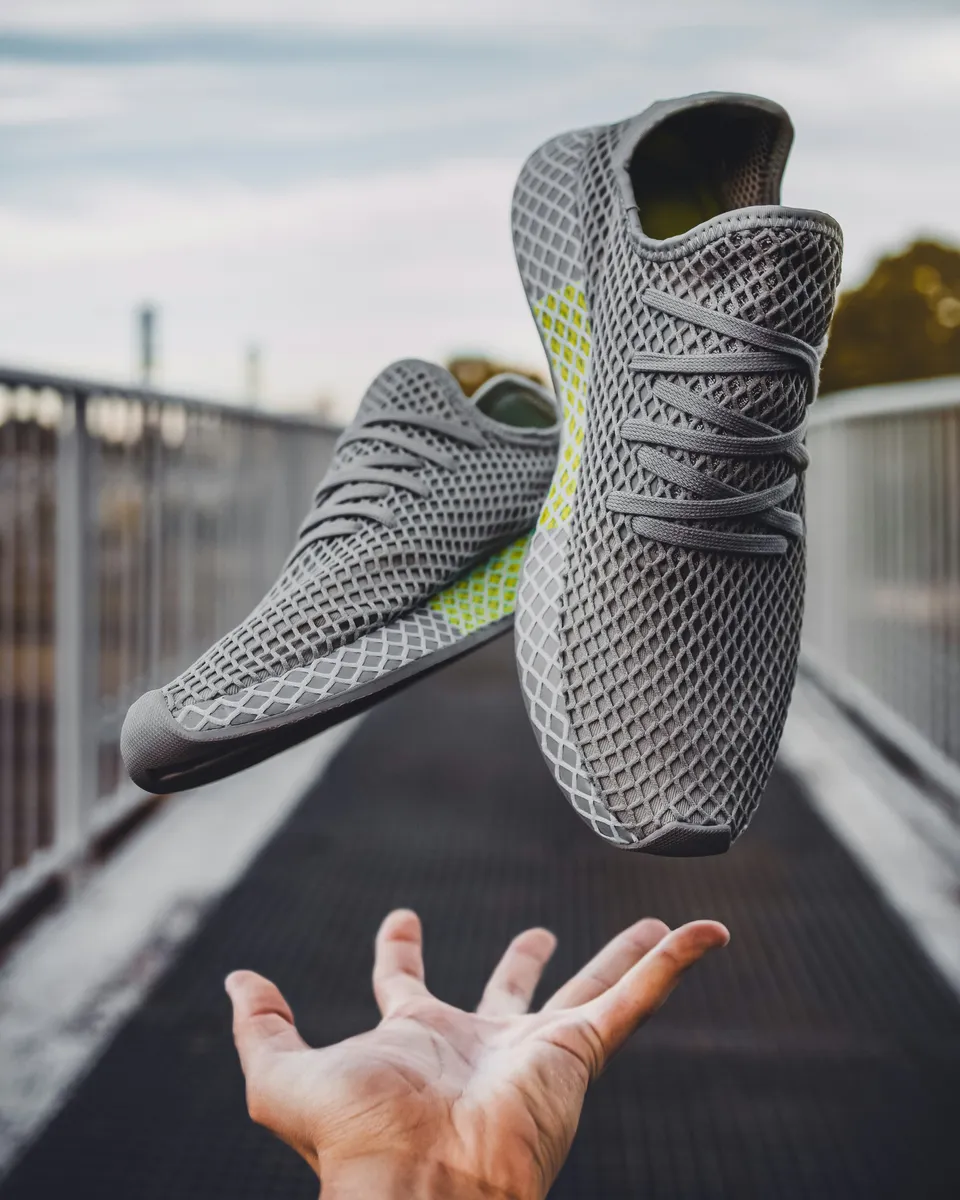 Casual sneakers tested during city walking
