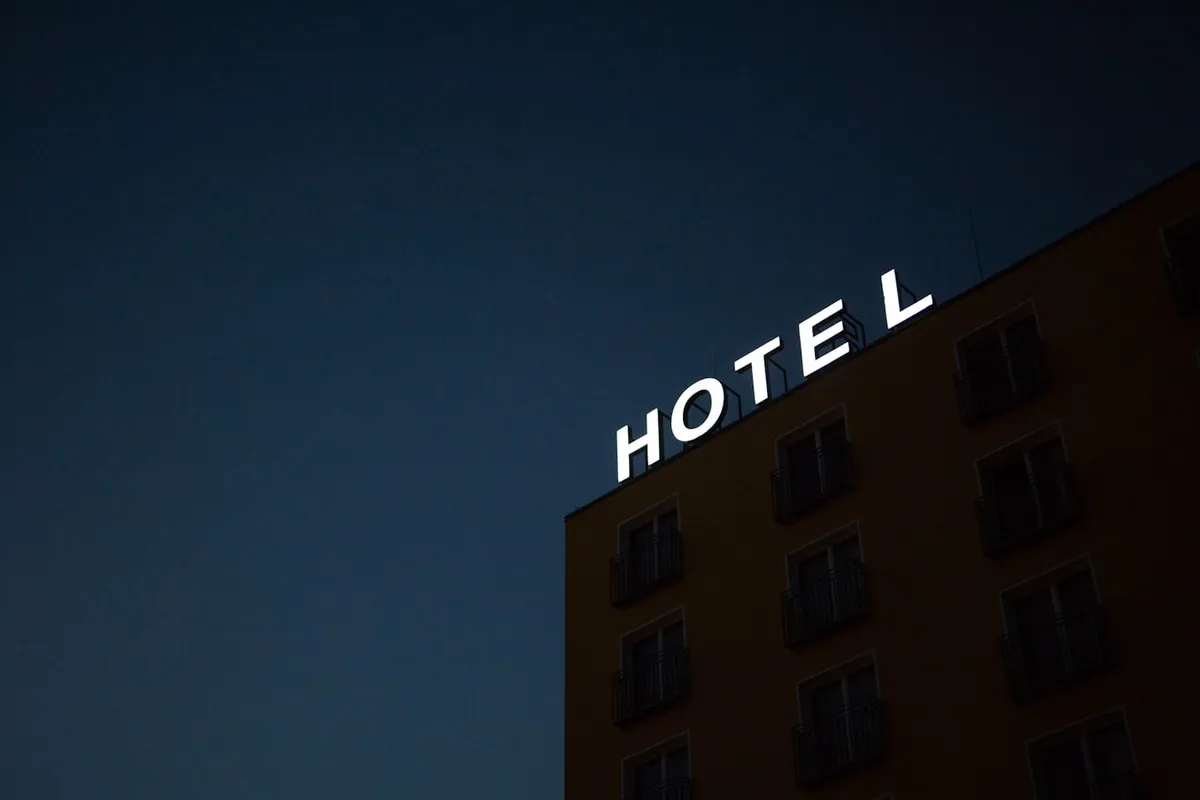 Hotel room prepared for a guest