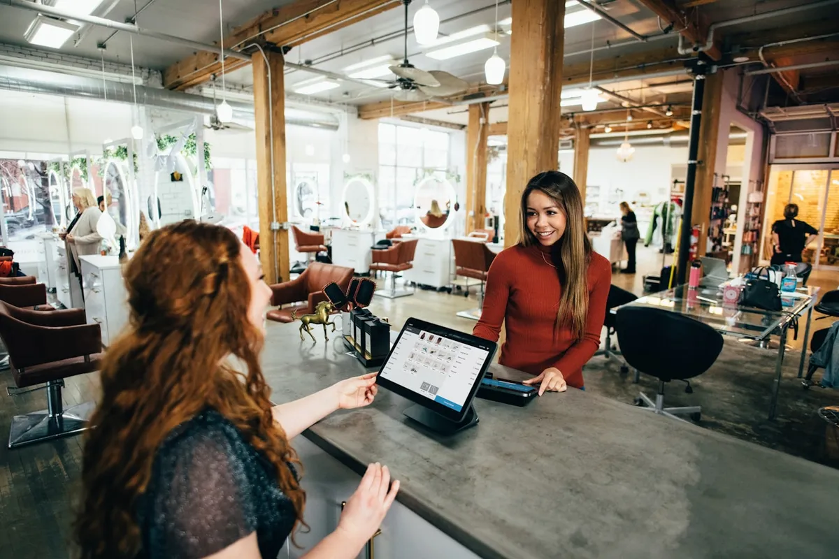 Customer using a payment card for an online order