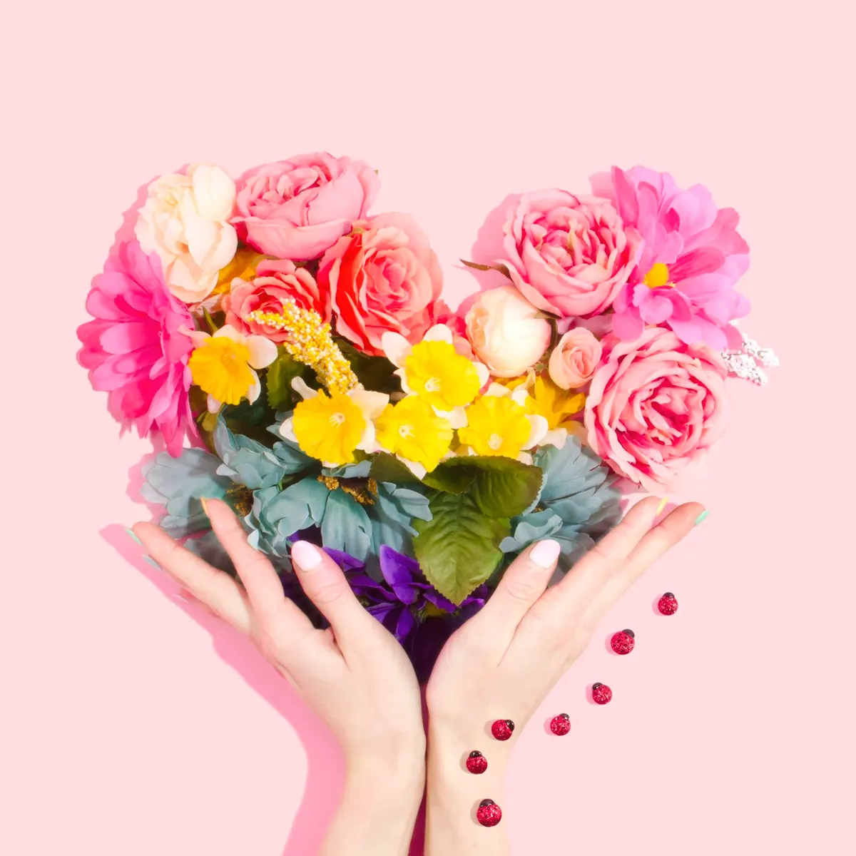 Flowers on a home table for decor comparison