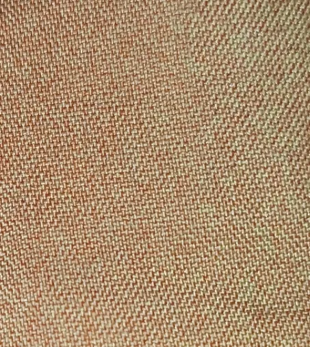 Close view of the warp and weft threads of a bed sheet