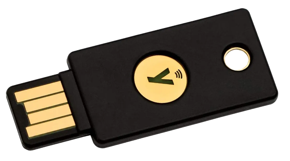 A FIDO2 USB authentication token