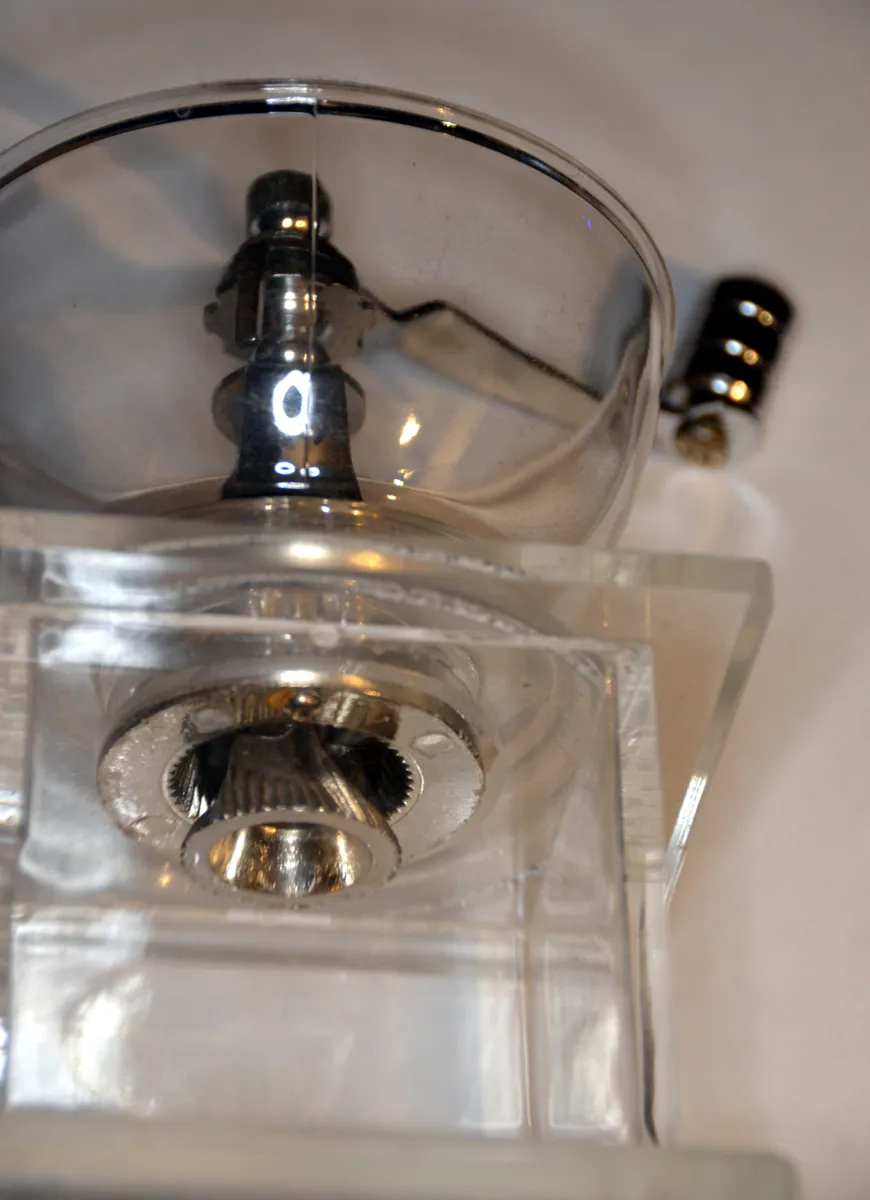 The burr mechanism of a coffee grinder
