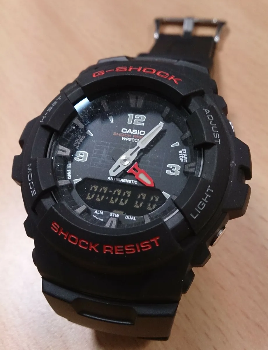 A rugged digital-analogue wristwatch