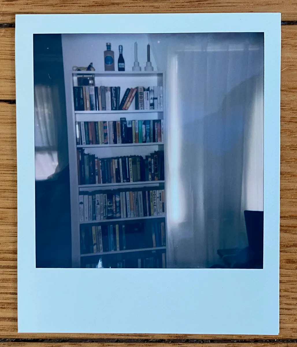 An example instant photograph with a white border