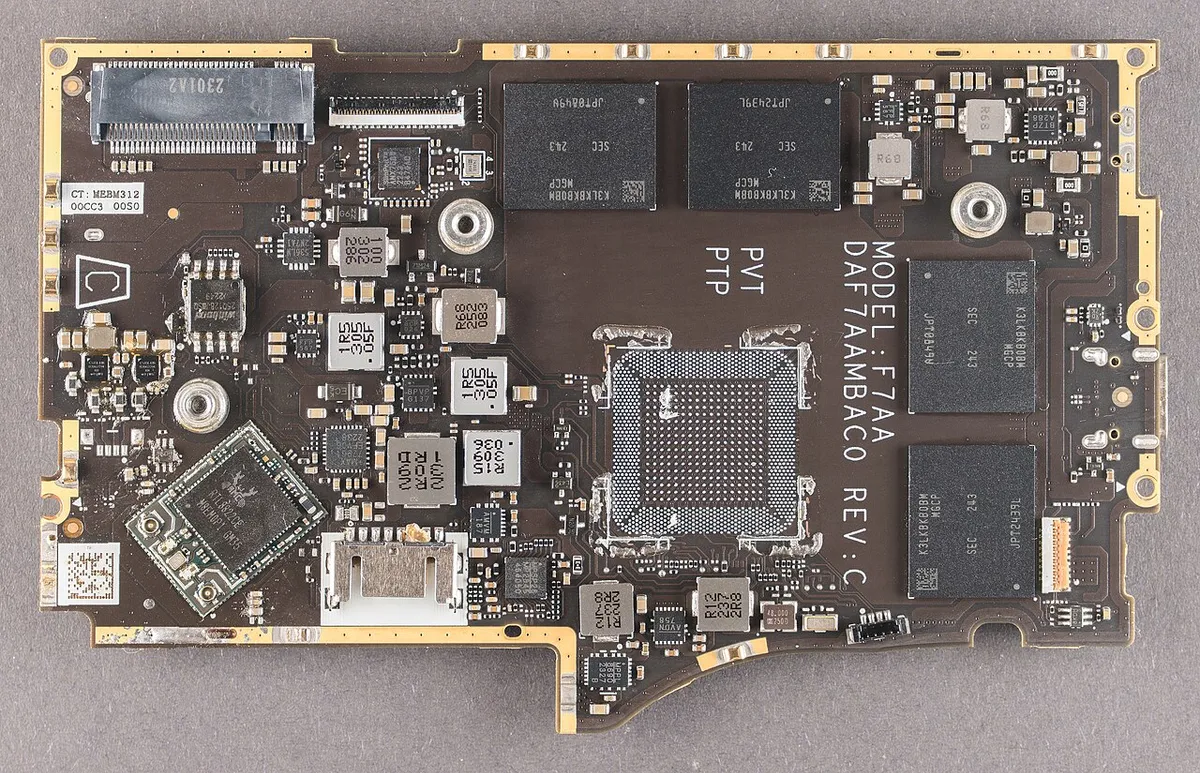 Detailed macro shot of the Steam Deck''s hardware build