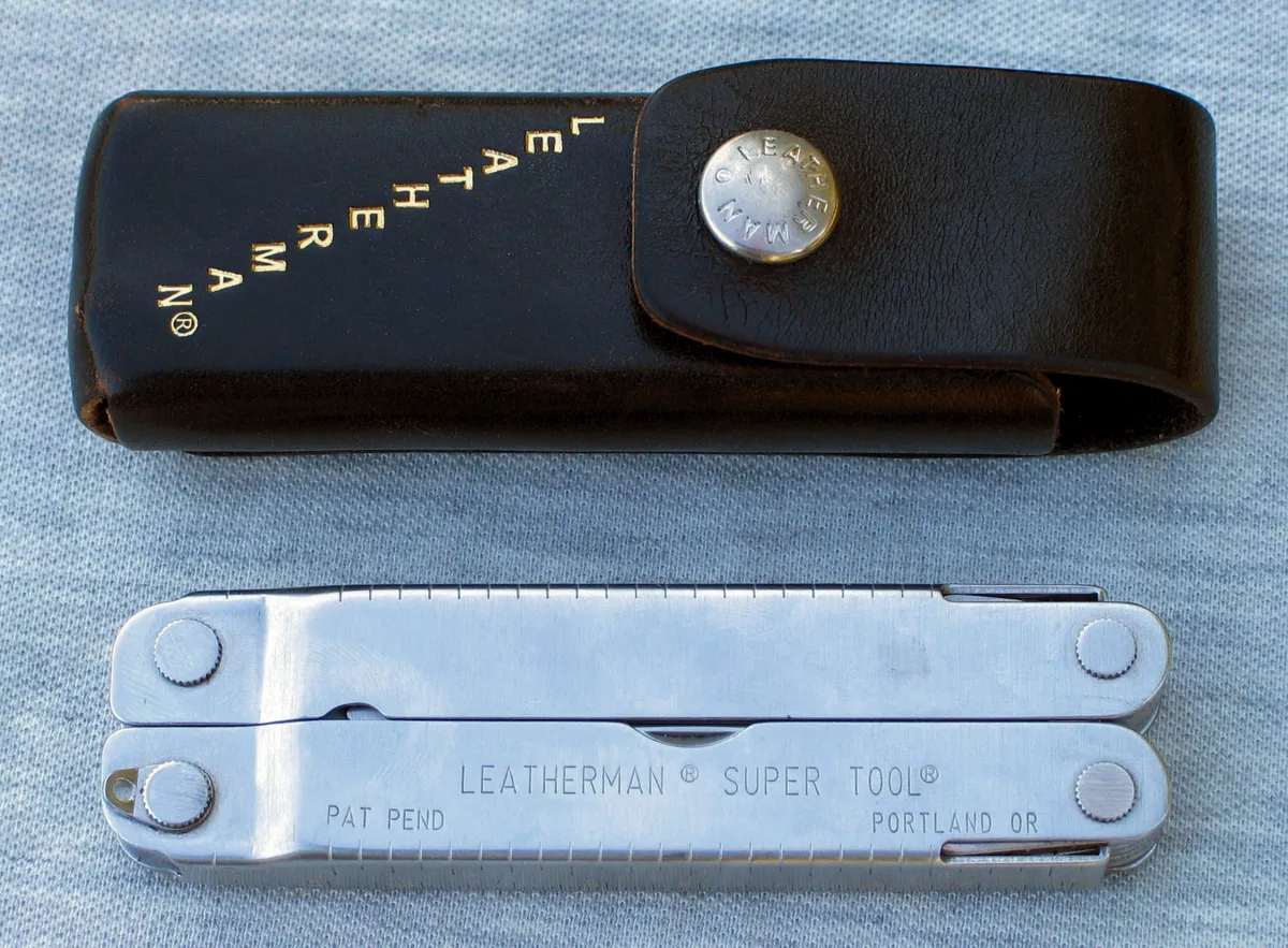 Leatherman multi-tool with its nylon belt sheath