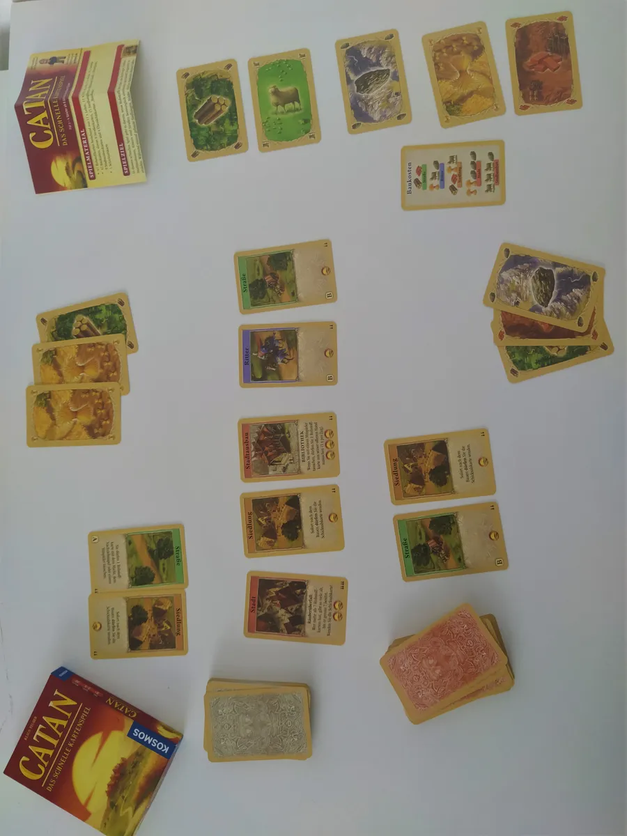 The two-player card game edition of Catan