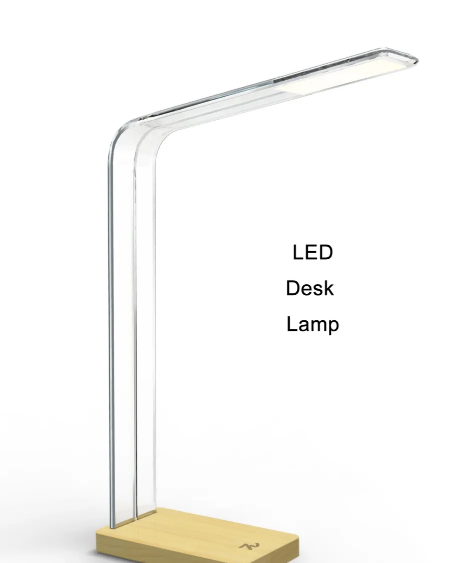 LED desk lamp with a slim head and flexible neck