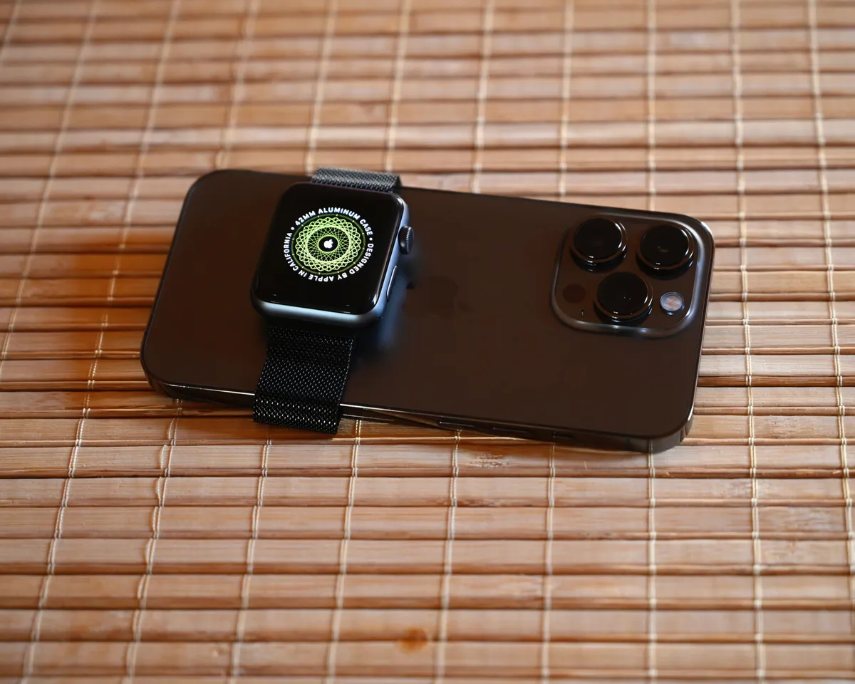 Apple Watch paired alongside an iPhone showing ecosystem integration