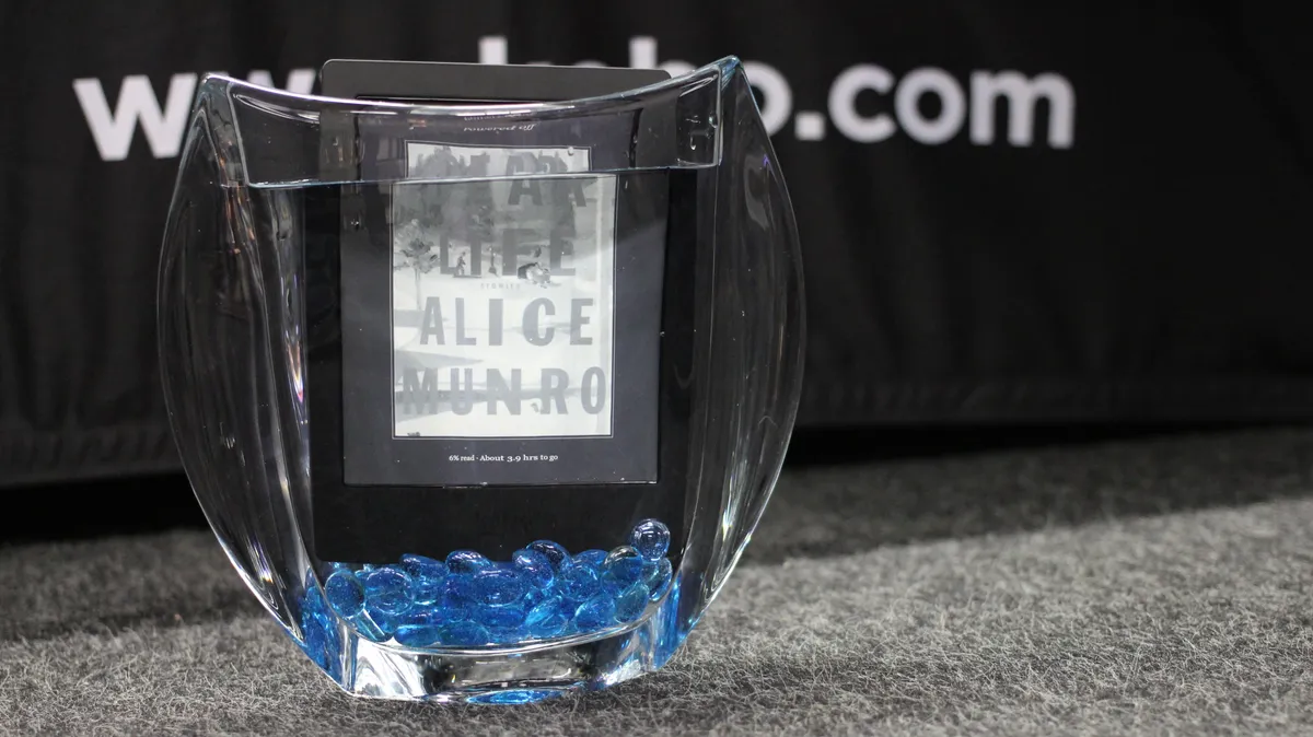 Kobo Aura H2O, an earlier waterproof Kobo model representing the water-resistant design lineage the Libra 2 continues