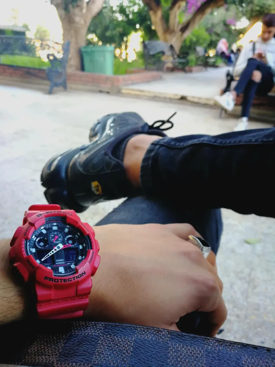 Classic square-case black G-Shock digital watch, similar design to the DW5600