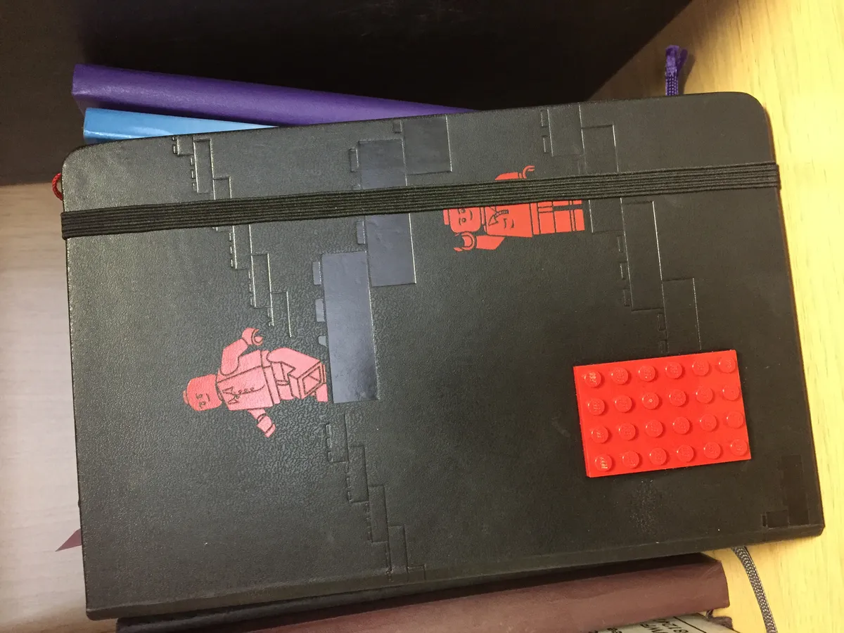 Licensed edition Moleskine notebook with themed cover art