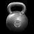 A much heavier cast iron kettlebell, illustrating how size scales with weight