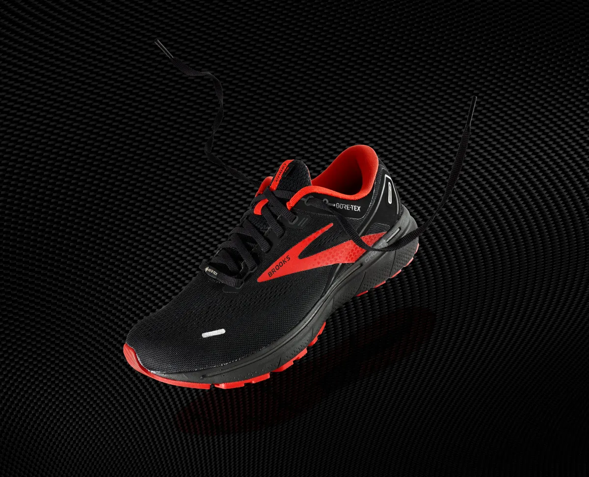 A daily trainer running shoe photographed from the side